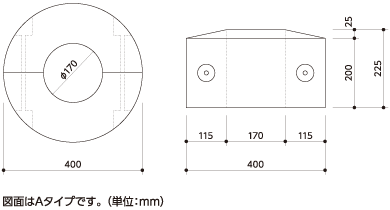 ポール用ＰＣカラー 図面