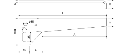 受金物 図面